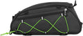 Bike Rack bag Bicycle Frame Bag Trunk Rear Rack Bag Bike Accessories shoulder bag large capacity Waterproof Reflective Bicycle Saddle Panniers for riding green
