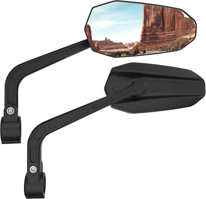 Bike mirror | HD Scratch-Resistant Convex Mirror | Bike Mirror Handlebar Mount | Bicycle Universal Fit Accessories