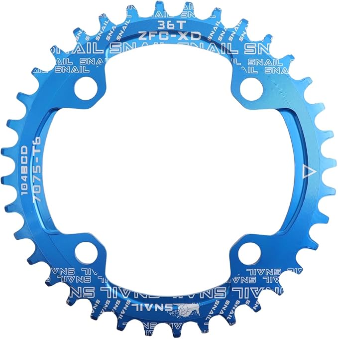 DJC Bike Chainring 104BCD Round/Oval 30t 32t 34t 36t 38t 40t 42t 44t 46t 48t 50t 52t Tooth Narrow Wide 7/8/9/10/11/12 Speed Ultralight MTB Mountain Bike 104 BCD Chainwheel