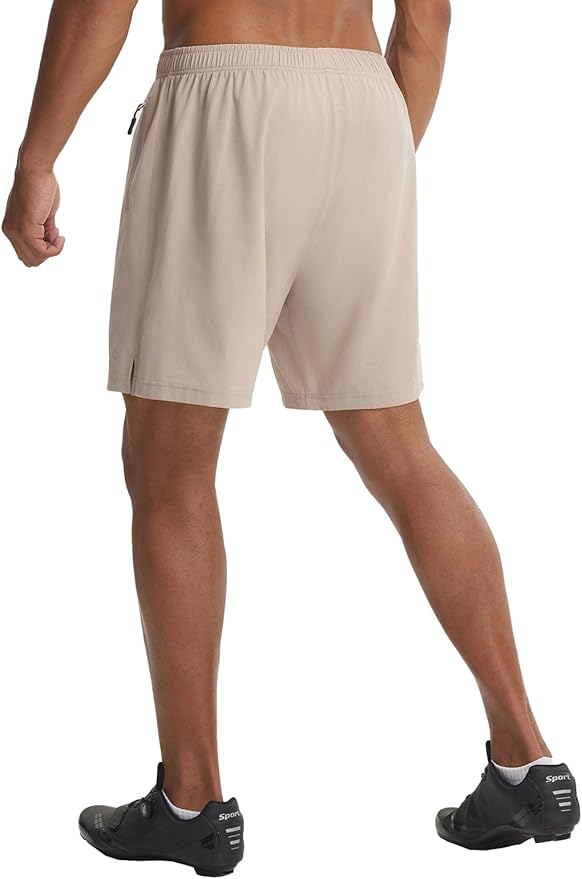 baleaf Men's 7" Mountain Bike Shorts 4D Padded Loose-fit MTB Cycling Riding Bicycle Biker Short Zipper Pockets