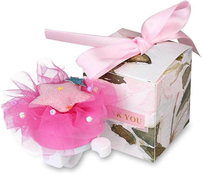 MINI-FACTORY Bike Bell for Girls, Pink Bicycle Handlebar Bell Cute 3D Unicorn/Lollipop/Swan/Mermaid Pattern Bike Safe Cycling Ring Horn (Star)