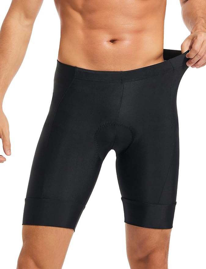 qualidyne Men's Cycling Shorts 4D Padded Bike Biking Shorts Road Riding Bicycle UPF 50+ Cycle Shorts Pockets