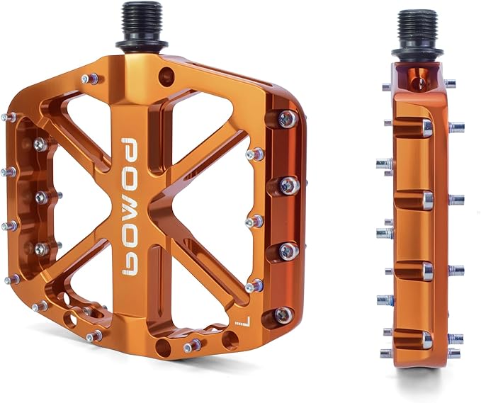 Bike Pedals 9/16" Lightweight Non-Slip Bicycle Platform Pedals - Fits Most Adult Bikes & Mountain Bikes &MTB, Road Bikes and Slip-Resistant Design