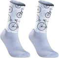 Cycling Socks Athletic Crew Socks Breathable Cushioned Compression Running Hiking Socks For Mens Womens