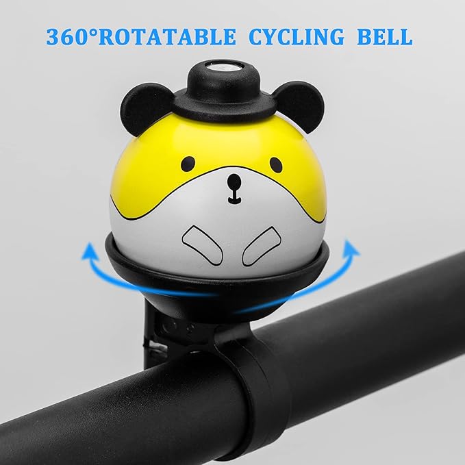 ROCKBROS Bike Bell for Kids Bicycle Bells Cycling Bells Cute Ring Ball Bike Accessories for Girls Boys Scooter Bike