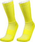 Aero Socks Cycling Aero Socks For Men Anti-Slip Silicone Aero White Line Cycling Sports Running Socks 6-11