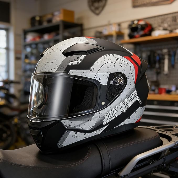 Full Face Motorcycle Helmet WS-607 DOT Approved Motorbike Racing Street Bike Helmets for Adults with Visor