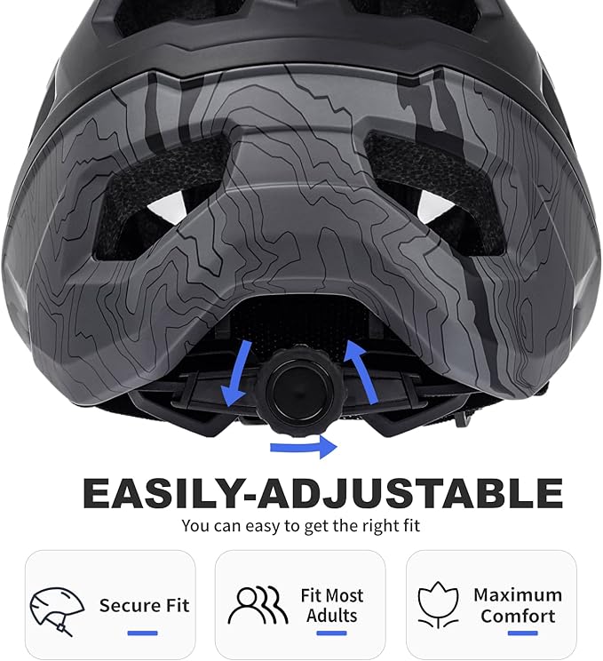 BATFOX Bike Helmet,Mountain Bike Helmet Helmets for Men Women Adults Youth