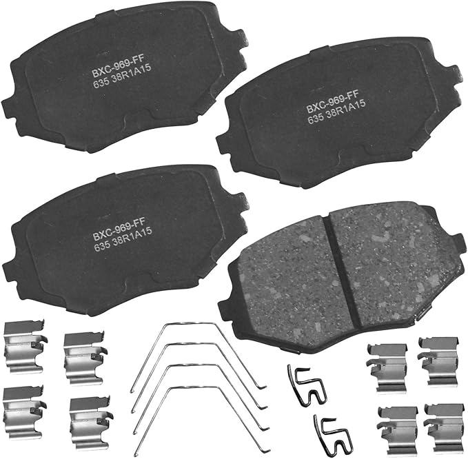 Bendix Premium SBC635 Ceramic Front Brake Pads for Mazda Miata 1997-1994, Miata 2005-1999