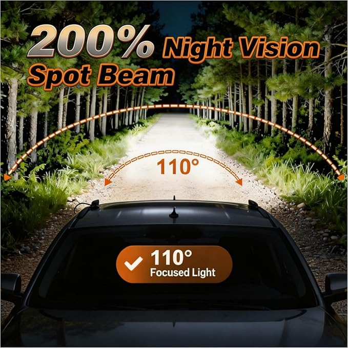 LED Light Bar 6 Inch, YCHOW-TECH 2PCS 120W Spot Beam Light Bar Driving Fog Off Road Lighting Backup Reverse Lighting Slim LED Pods for Trucks UTV ATV Marine Boat Golf Cart Trailer