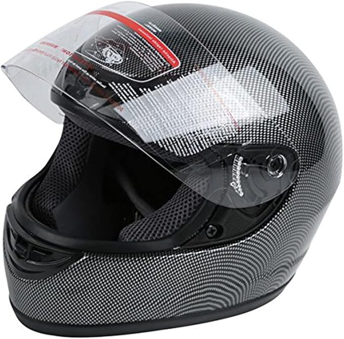 TCT-MOTORPARTS Motorcycle Motocross Flip Up Helmet Full Face DOT Helmet Adult Carbon Fiber Street Bike ATV Helmet for Women Men Large