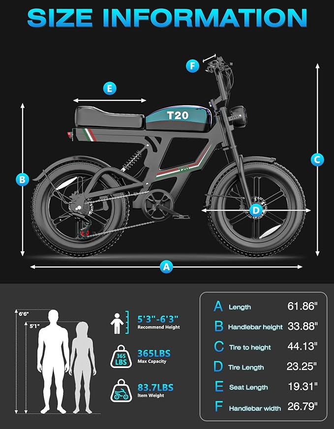 Electric Bike for Adults,2500W Peak Motor, 100 Miles, 48V 23AH Battery Electric Dirt Bike, 33MPH, NFC/Password Unlock, 7-Speed, Dual Suspension 20" Fat tire Ebikes for Adults