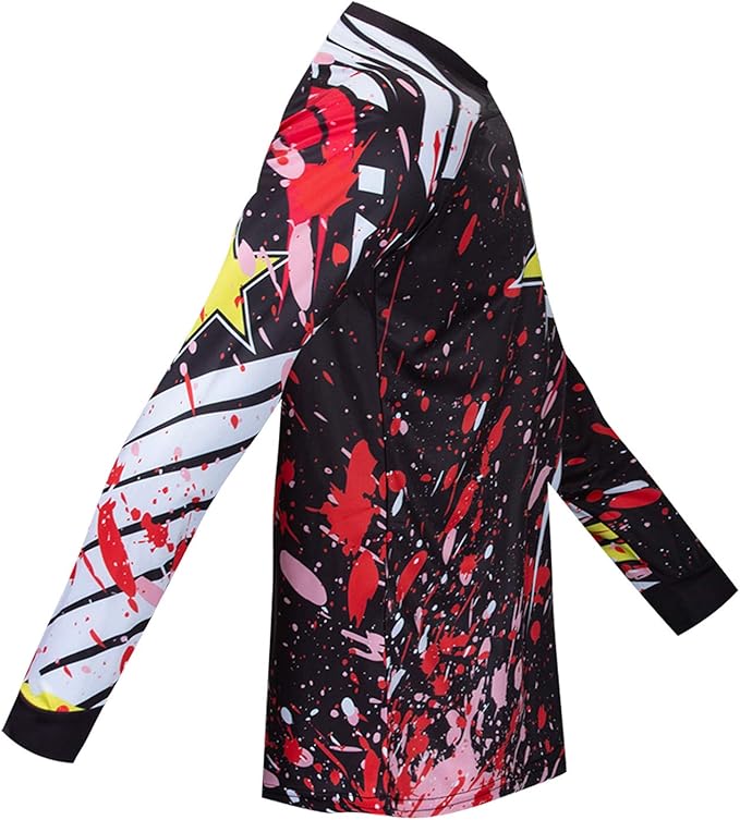 PSPORT Men's Motocross Jersey Long Sleeve Motocross Shirt Men Mountain Dirt Bike Jersey Downhill Riding Racing Clothing Tops
