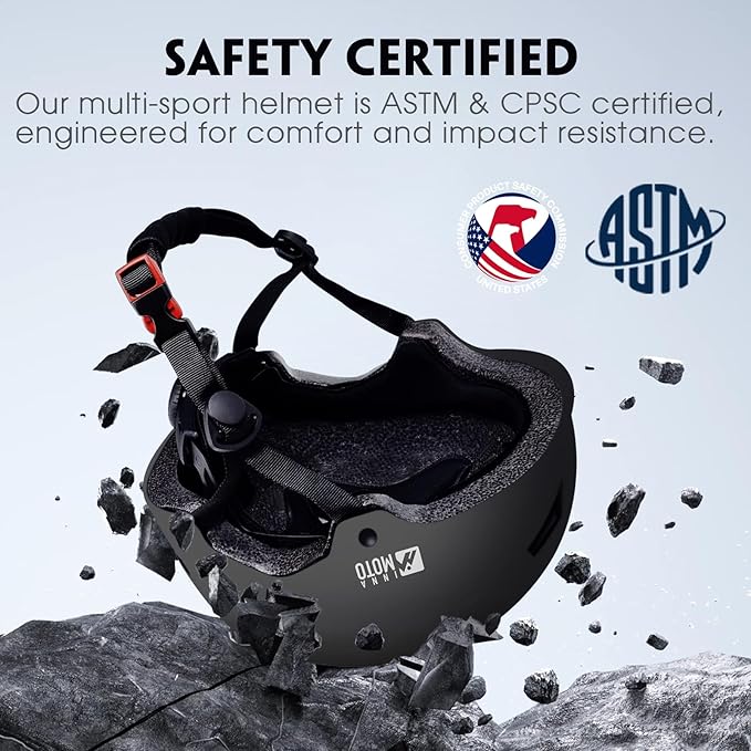 Skateboard Helmet for Adults - Adjustable Certified Safety Adults Helmet for Skateboarding Bike Bicycle Scooter Cycling Skate Skating Multisport Helmets for Women Men Boys Girls Kids Youth