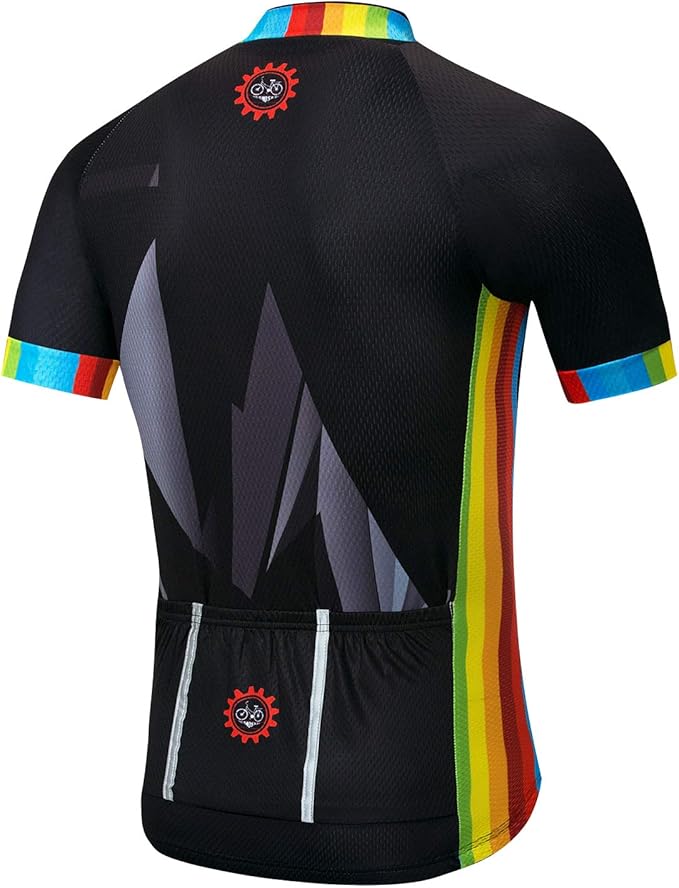 Cycling Jersey Mens Road Bicycle Clothing Summer Short Sleeve Breathable Cycling Tops