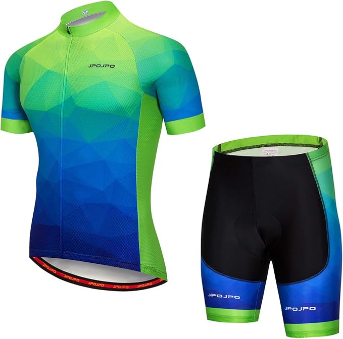 Hotlion Men's Cycling Jersey Set Summer Cycling Clothing Suit Pro Team Bike Clothes Road Biking Outfits Bicycle Kit for Men