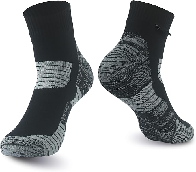 RANDY SUN Waterproof Socks, Unisex Cycling/Hunting/Fishing/Running Ankle Socks 1&2 Pair