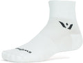 Swiftwick- ASPIRE QUARTER CREW Running & Cycling Socks, Lightweight, Compression Fit
