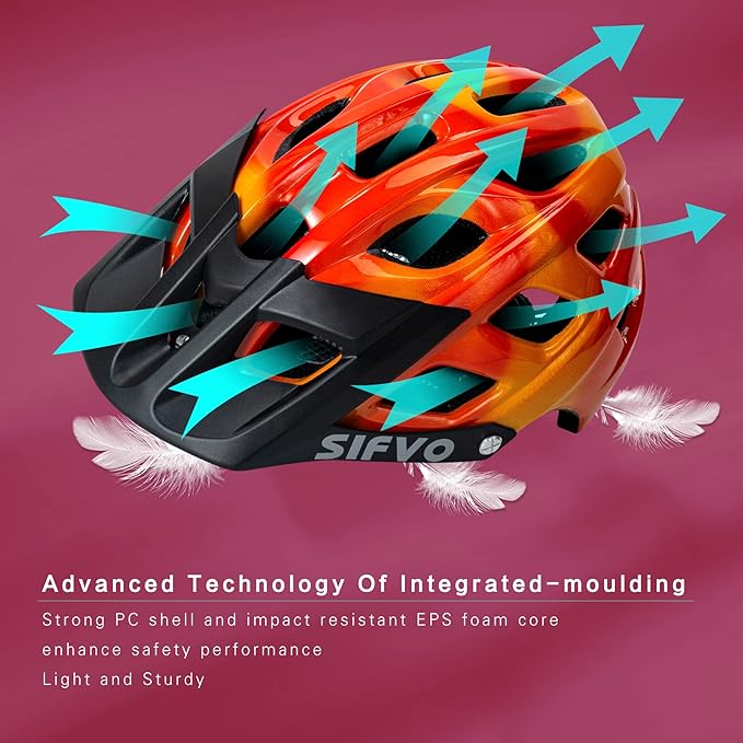 Kids Bike Helmet for Boys and Girls Ages 8-14 Adjustable Youth Helmet with Detachable Visor Lightweight, Safe & Stylish Cycling Bicycle Helmets for Kids 54-57cm