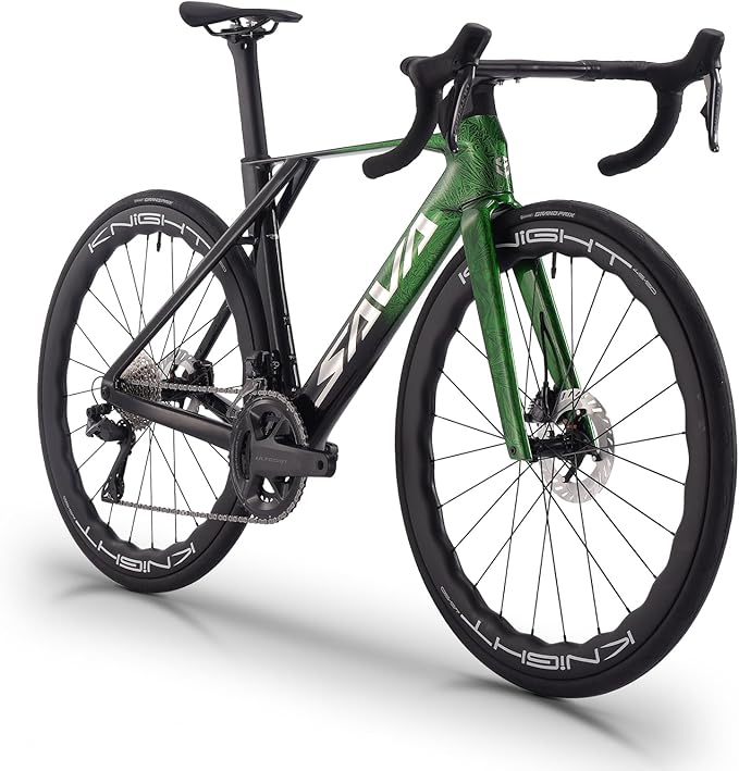 SAVADECK SLR8-Ultegra Full Carbon Road Bike, Carbon Fiber Frame Racing Bicycle with Shimano 105 R8170 24S Groupset, Hydraulic Disc Brakes, Ultra-Light Carbon Bike for Adults