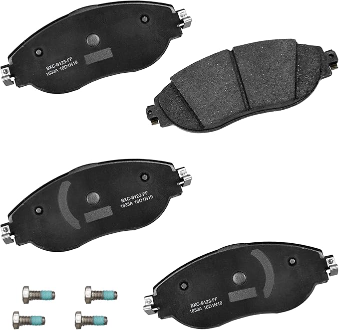 Bendix Premium SBC1633A Ceramic Front Brake Pads for Audi Q3 2024-2019, Volkswagen Arteon 2023-2021, GTI 2024-2023, Jetta 2021, Jetta 2024-2023, Tiguan 2024-2018