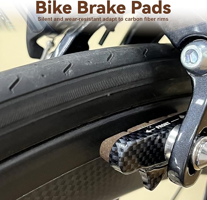 2 Pair of Carbon Brake Pads Carbon Wheels Cushions Cork Brake Shoes Suitable Carbon Rims Use