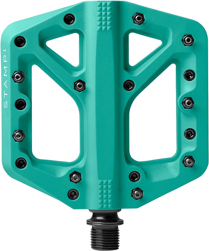 Crankbrothers Stamp Flat MTB Pedals - Size-Specific, Lightweight, Versatile, Durable Bike Pedals