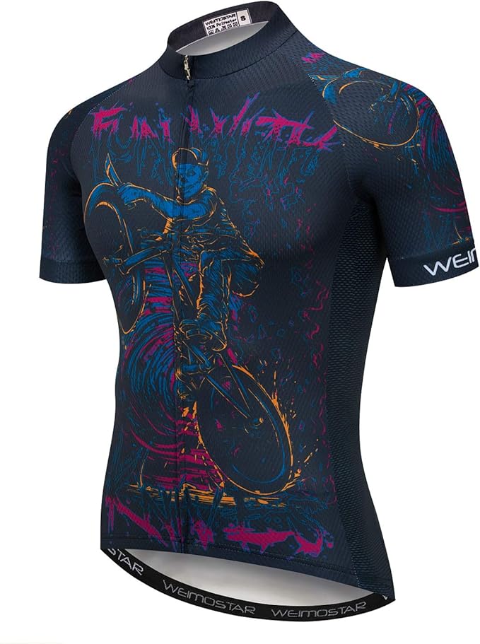 Cycling Jersey Mens Road Bicycle Clothing Summer Short Sleeve Breathable Cycling Tops