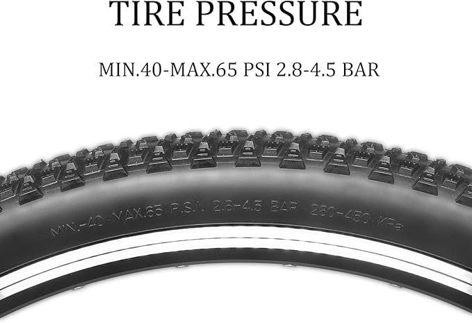 Hycline Mountain Bike Tire: 20/24/26/27.5-inch Folding Replacement High-Performance Wear-Resistant Bicycle Tires for MTB Off-Road Bike