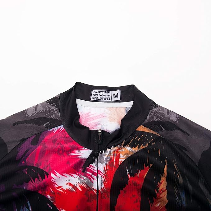 Hotlion Men's Cycling Jersey Sets Gel Pad Summer Bike Clothing Suit Breathable Bike Clothes with 3 Rear Pockets