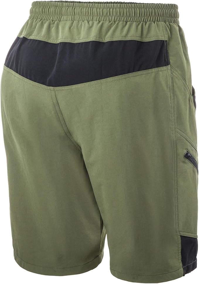 Sportneer Bike Shorts for Men: 3D Padded Lightweight Riding Biking Cycling Mountain Bike Shorts for Men with Zipper Pockets