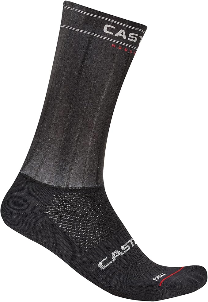 CASTELLI Fast Feet 4 Sock, Aero Cycling Socks with Non-Slip Grip for Pro-Level Speed & Comfort for Men & Women