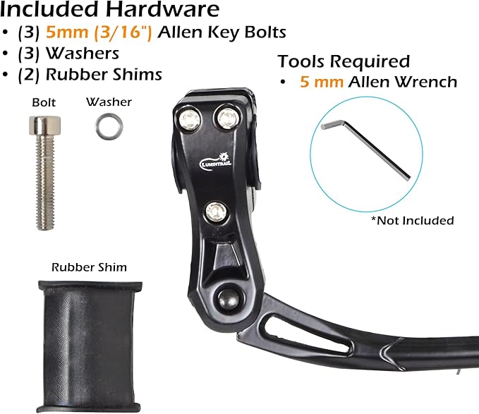 Lumintrail Center Mount Bike Kickstand - Fits 24-29 Inch Bicycles - Adult Mountain, Cruiser and Road Bike Kickstand - Quick Adjust Height