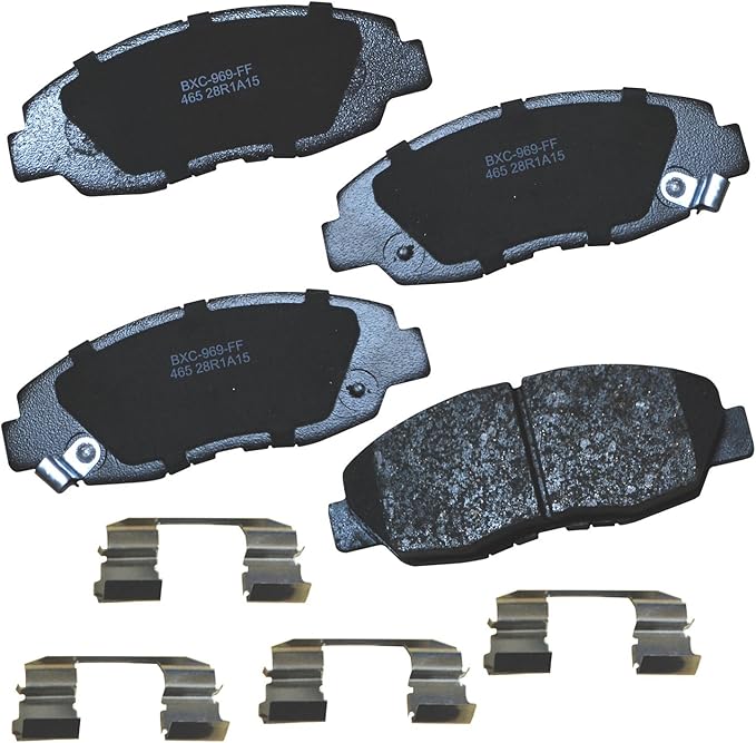 Bendix Premium SBC465 Ceramic Front Brake Pads for Acura CL 1999-1997, Honda Accord 1997-1990, Accord 2002-1999, Civic 1996