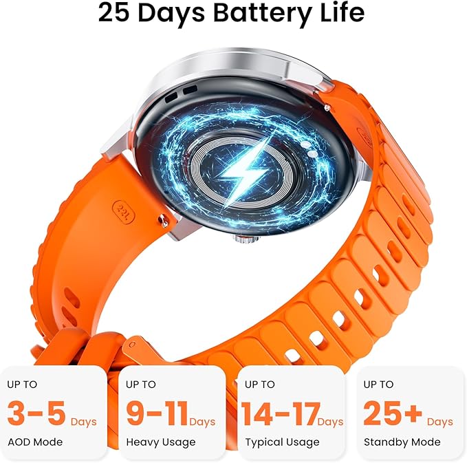 KOSPET Smart Watch for Women 1.43" AMOLED Smartwatch with 175+ Sport Modes, 25 Days Battery, IP68 Waterproof, 24/7 Heart Rate & Sleep Monitor, Bluetooth Call (Answer/Make)