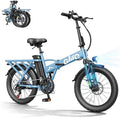 Qlife Hunter Foldable Electric Bike for Adults, Peak 1200W Ebike with 48V 13.5Ah Battery, 65-Mile Range, Heavy-Duty Rear Rack, 20-Inch Fat Tires, Folding E Bike for Commuting & Outdoor Use