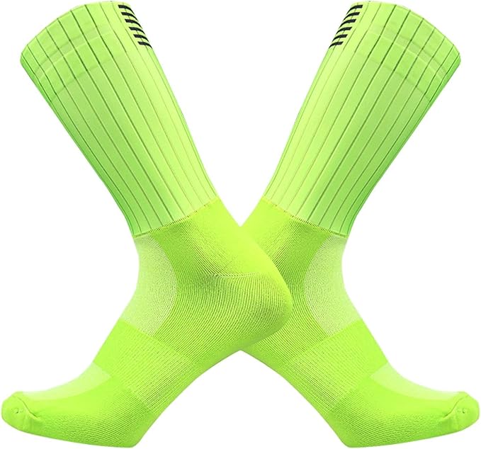 Aero Socks Cycling Men Women Non-Slip Silicone Aerodynamic Cycling Aero Socks one size 6-12