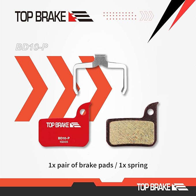 TOP BRAKE Disc Bike Brake Pads Compatible with AVID SRAM Level TLM/Ultimate/Force 22/Force 1/Red eTap HRD/Rival 1/Rival 22/S700 B1/S900 HRD