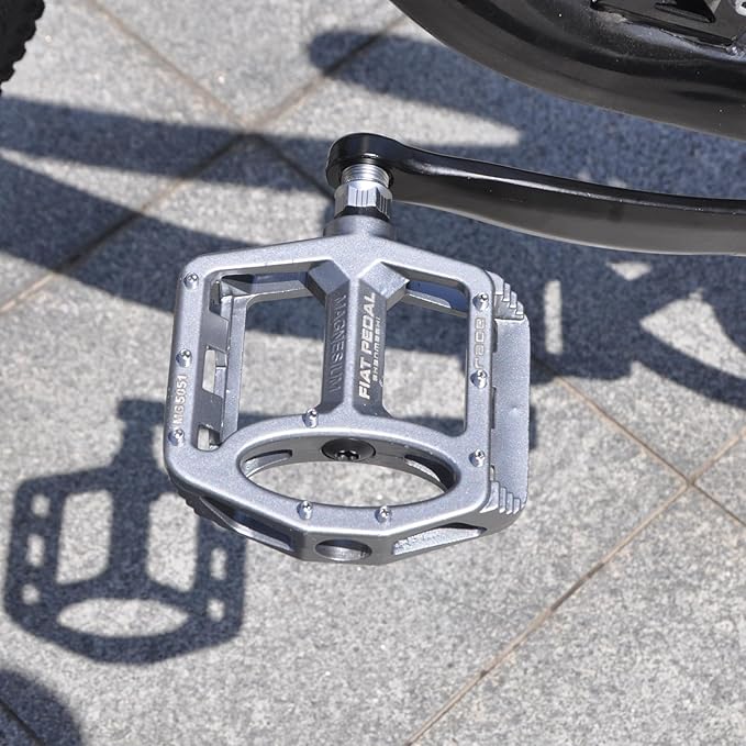 UPANBIKE Magnesium Alloy Bike Pedals 9/16'' Spindle Bearing High-Strength Non-Slip Large Flat Platform for Mountain Bike Road Bicycle