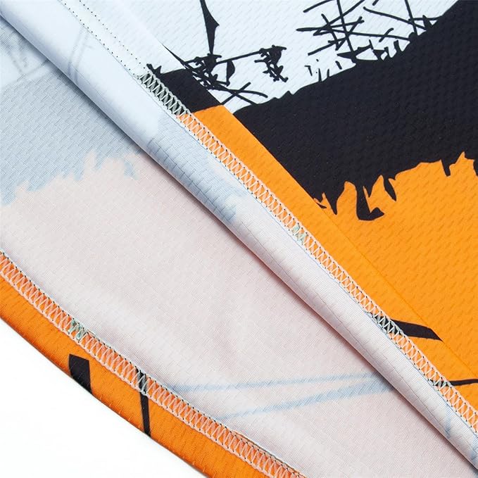 Men's Mountain Bike Jersey Long Sleeve MTB Off-Road Motocross Jersey Quick Dry Downhill&Motocross Shirts