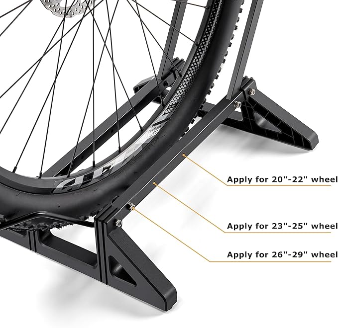 Super B Bike Floor Stand Rack- Indoor Bike Stand for Garage/Home - Bike Storage Bicycle Parking Rack Fit 20”-29” Mountain Road Bikes E-Bike / Fat Bike (TB-1957)