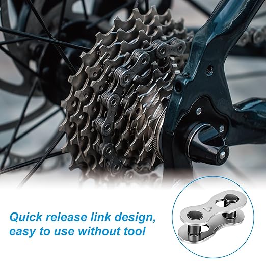 VANSIHO 8 Pairs 10 Speed Bicycle Chain Connector Missing Link for MTB/Road/BMX/Electric Bikes