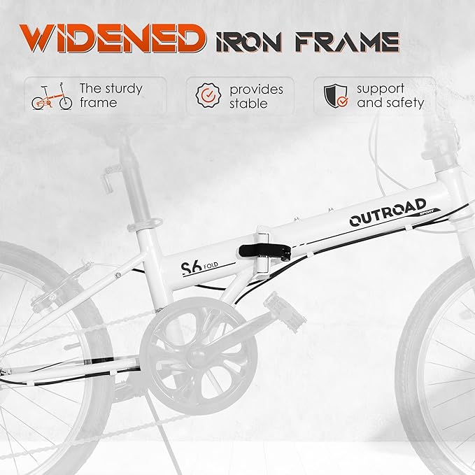 20 inch Folding Bike,7 Speed Lightweight City Commuter,Foldable Bike for Adults with Aluminum Frame Step Through Collapsible Bike for Women Men Seniors(Black/White/Blue/Pink)