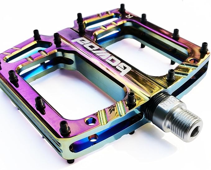Bike Pedals 9/16" Lightweight Non-Slip Bicycle Platform Pedals - Fits Most Adult Bikes & Mountain Bikes &MTB, Road Bikes and Slip-Resistant Design