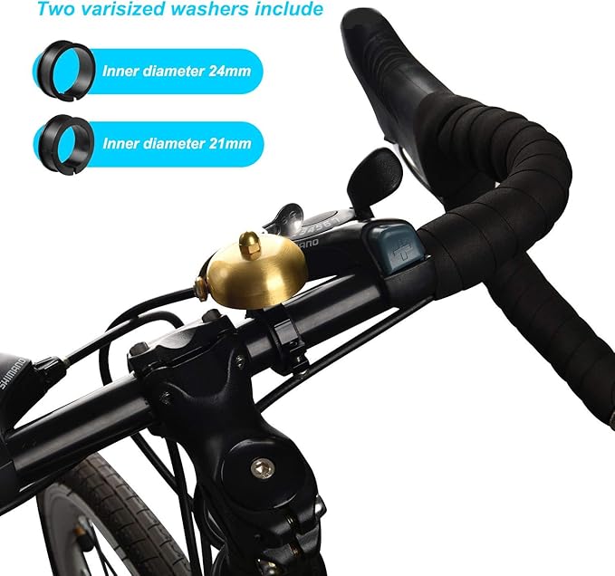 Bike Bell Brass Mini, Clearer Louder Longer Sustained Purer Tone