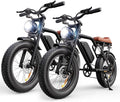 RKJ Electric Bike for Adults, 2200W, 35MPH, 75 Miles, 48V 15.6AH Removable Battery, 7-Speed, 3 Modes, Full Suspension, Dual Disc Brakes, 20" All-Terrain Fat Tires, UL 2849 Certified E Bike