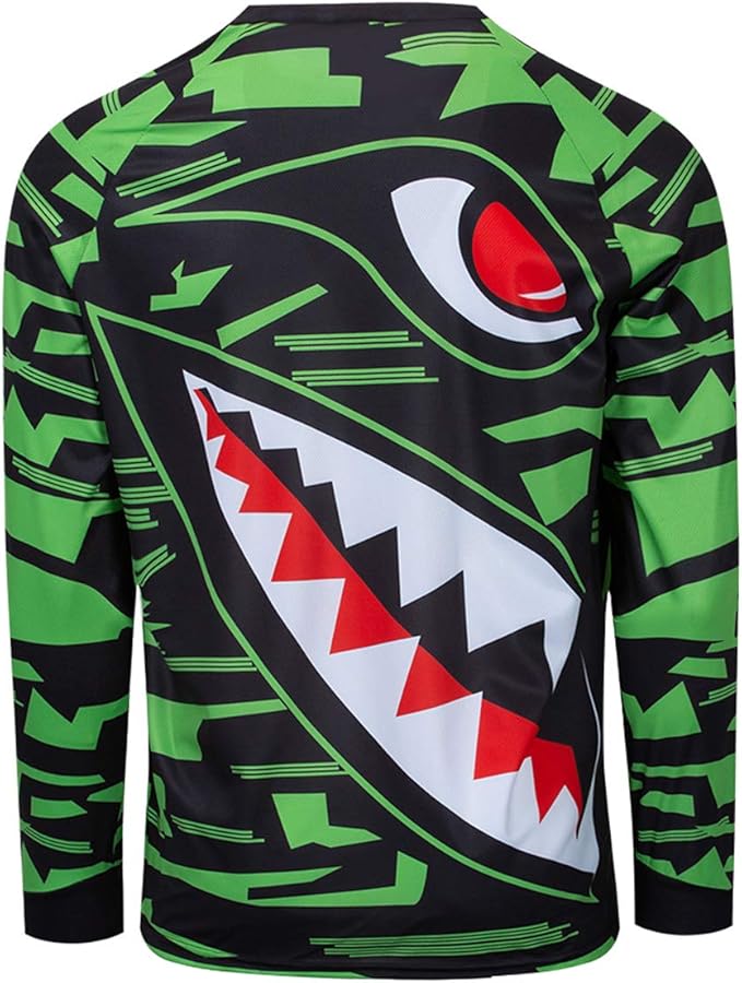 Men's Racing Shirts Summer Motocross Jersey Bicycle Sportswear MTB Jersey Long Sleeve Mountain Bike Clothes