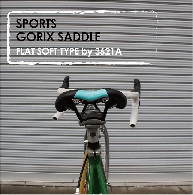 GORIX Bike Saddle Seat Racing Model Comfortable Cushion with Rail Mountain Road Bicycle for Men and Women (3621A)