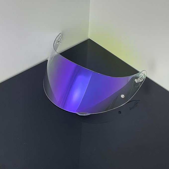 Helmet Visor Replacement,Motorcycle Helmet Face Shield for ILM 902,902L,902BT (Revo Clear Purple-Day&Night Use)