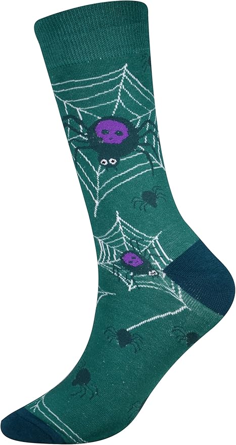Cansok Men's 2/4 Packs Fun Crazy Novelty Dress Crew Socks